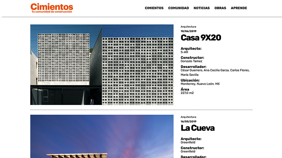 CIMIENTOS.